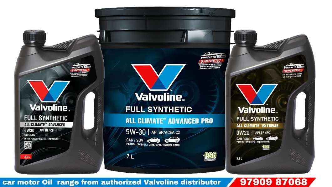 Valvoline passenger car motor oil products from authorized distributor in Chennai