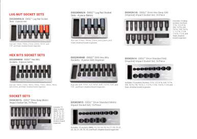 DXS® Impact Socket Sets - original Ingersoll Rand catalogue page 49
